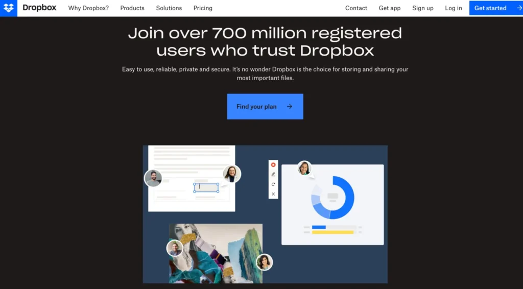 Dropbox - An Eye-Catching Website